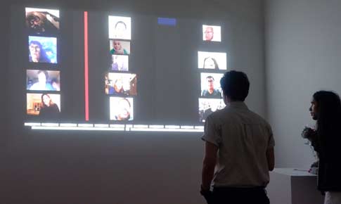 interactive screen projection