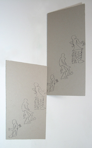 Print on a child's sock by Sen McGlinn + Sonja van Kerkhoff