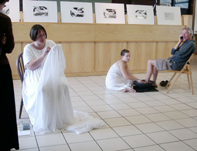 performance during the exhibition