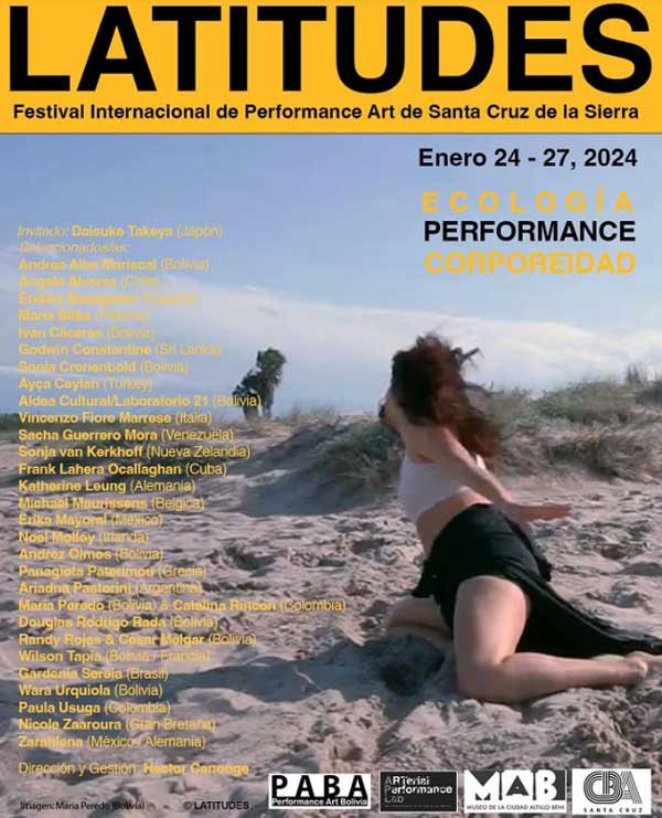 LATITUDES, International Performance Art Festival curated by Hector Canonge